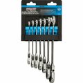 Channellock Metric 12-Point Flex Head Ratcheting Combination Wrench Set 7-Piece 316474